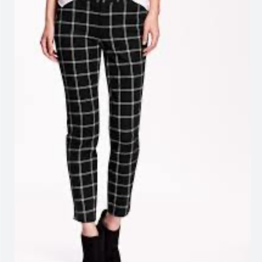 Black and White Checkered Women's Pants OLD NAVY